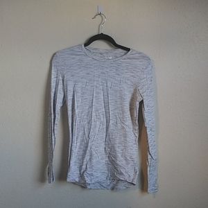 Old Navy Heather Grey Long Sleeve Top